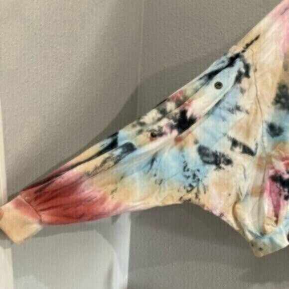 Young Fabulous & Broke Tie Dye Oversized Hoodie Sweater Lounge Athleisure Soft - Picture 2 of 6